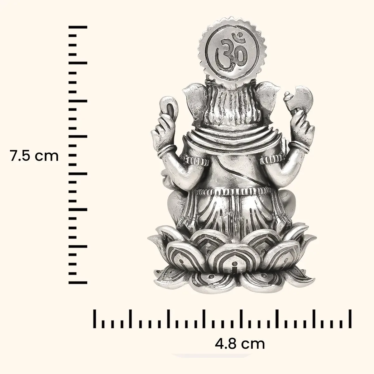 925 Antique Silver Idol Ganesh