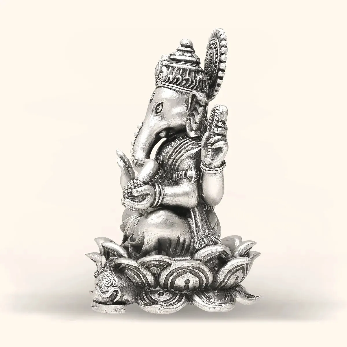 925 Antique Silver Idol Ganesh