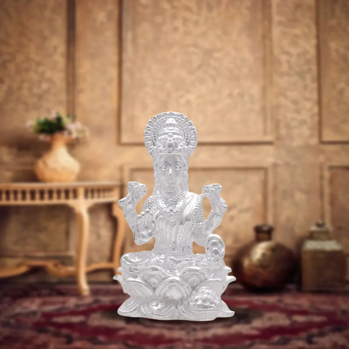 925 Silver Kamal Laxmi Ji Idol