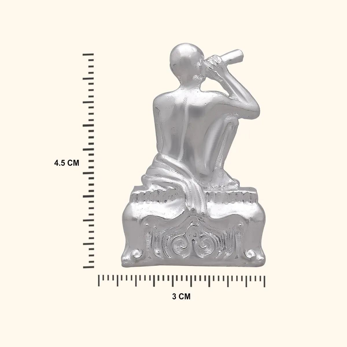 925 Silver Solid Gajanan Maharaj Idol Small Size