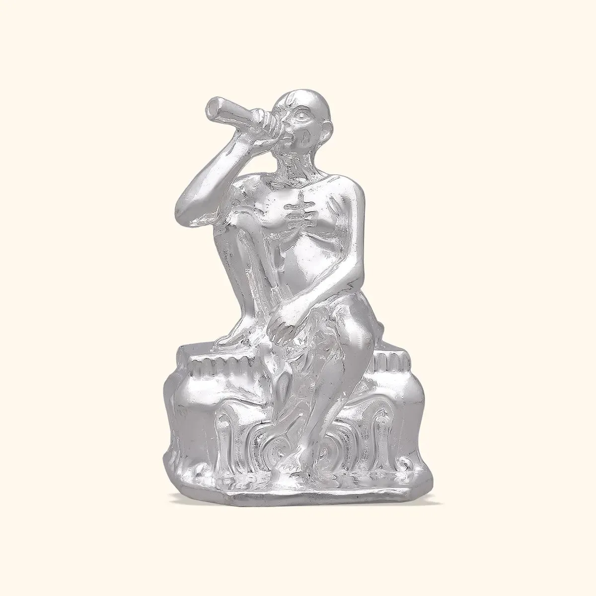 925 Silver Solid Gajanan Maharaj Idol Small Size
