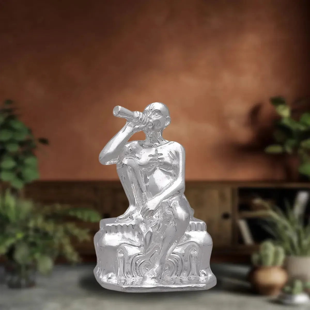 925 Silver Solid Gajanan Maharaj Idol Small Size