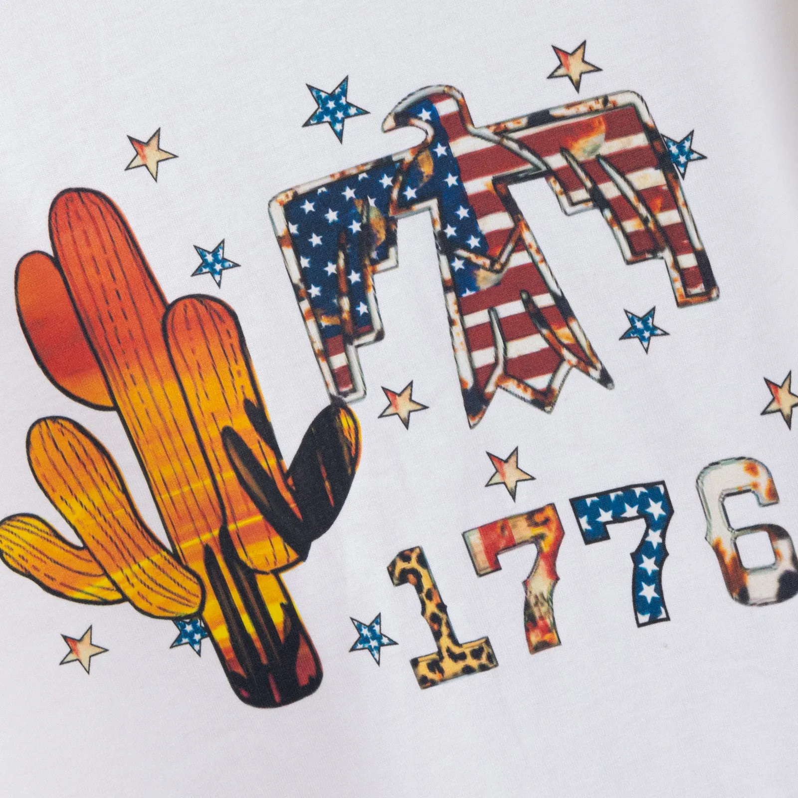 ABT-005 American Bling Women Graphic Printed Short Sleeve T-Shirt AB-T1005（Prepack 10PCS)