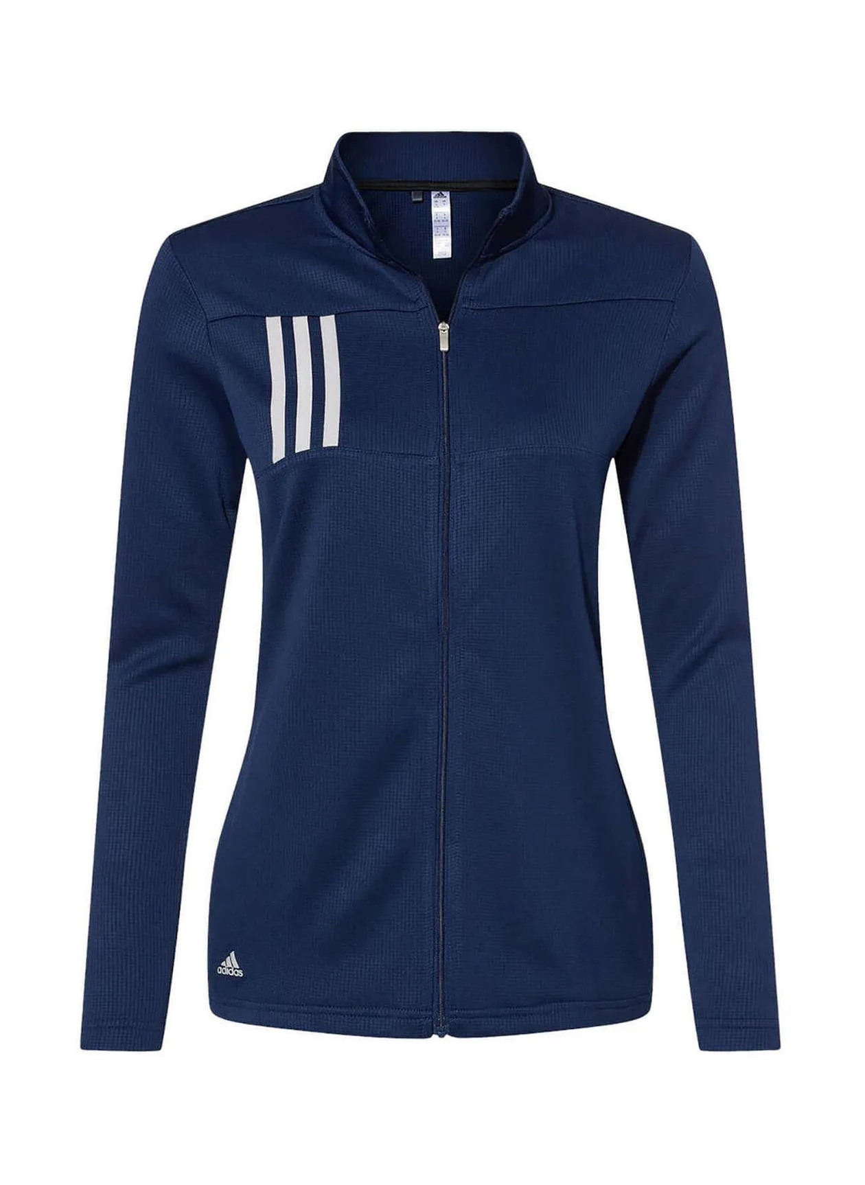 Adidas Adidas  3-Stripes Double Knit Full-Zip Sweatshirt Women&#x27;s Team Navy Blue / Grey A483