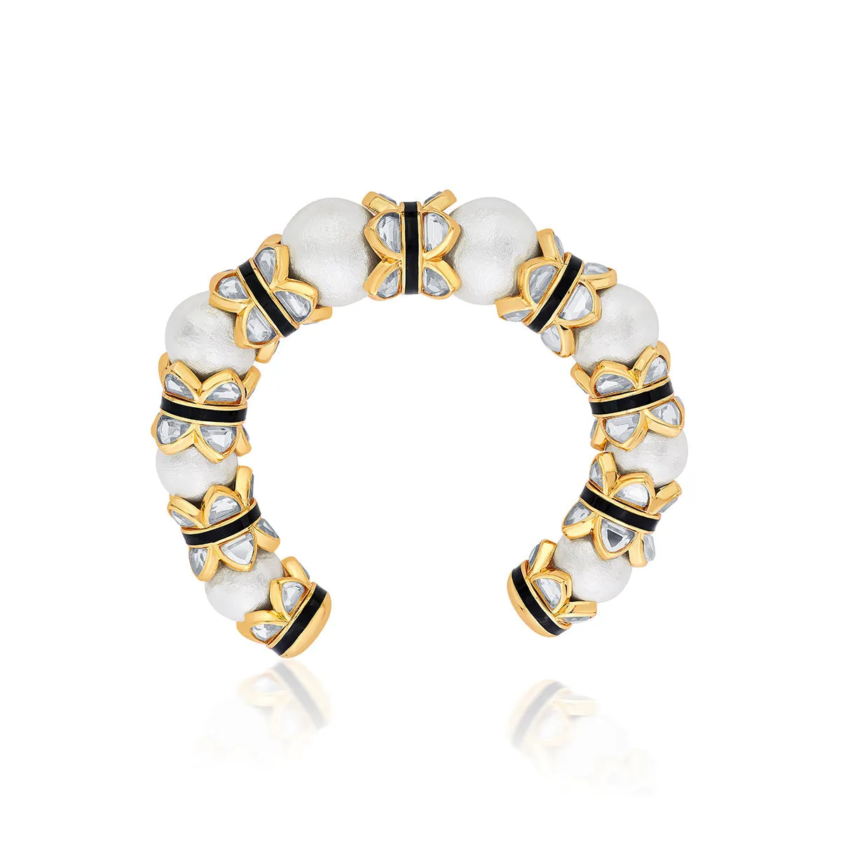 Amara Mirror Pearl Cuff