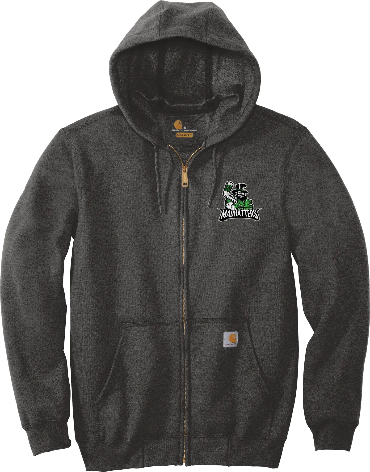 Atlanta Madhatters Carhartt Midweight Hooded Zip-Front Sweatshirt