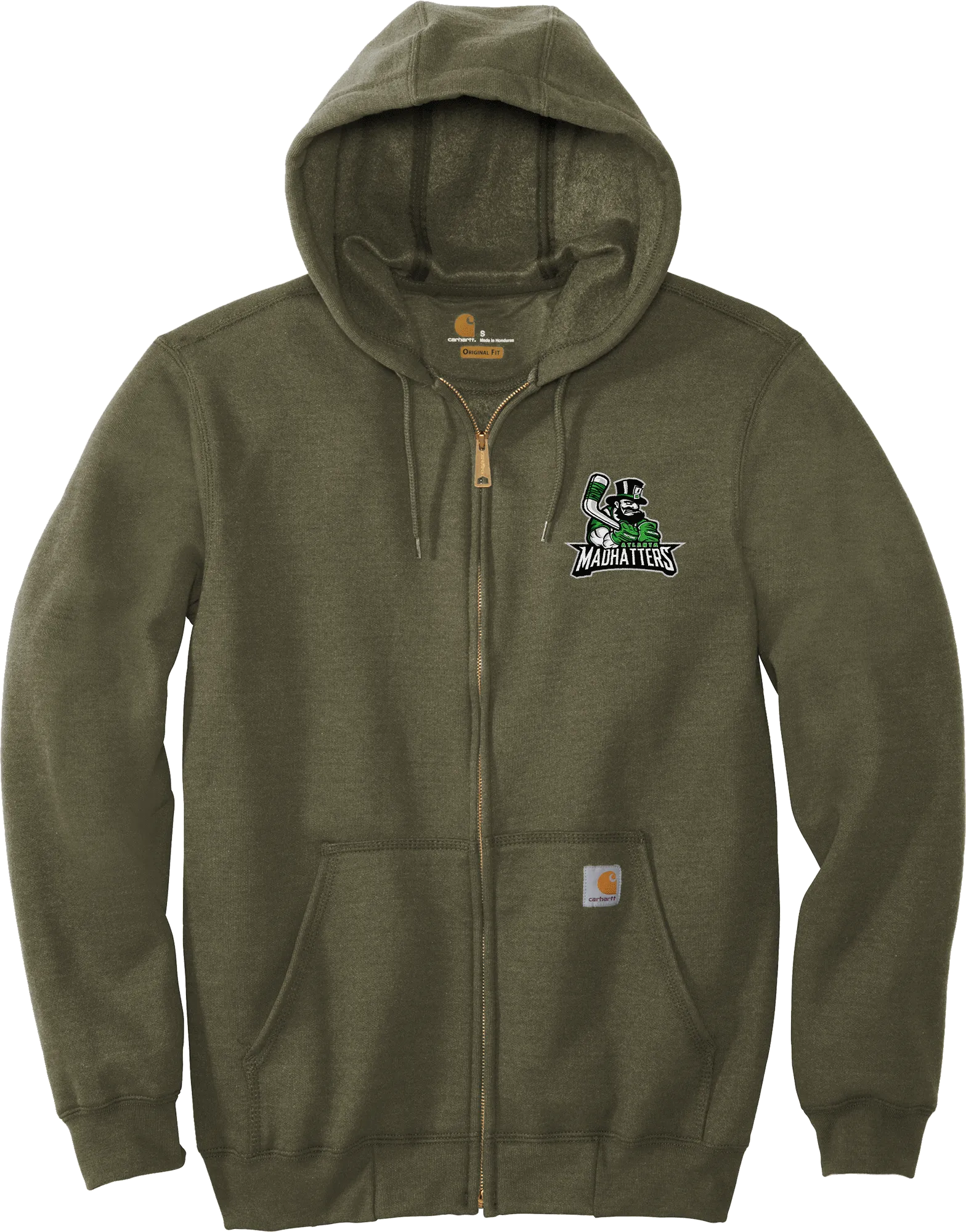 Atlanta Madhatters Carhartt Midweight Hooded Zip-Front Sweatshirt