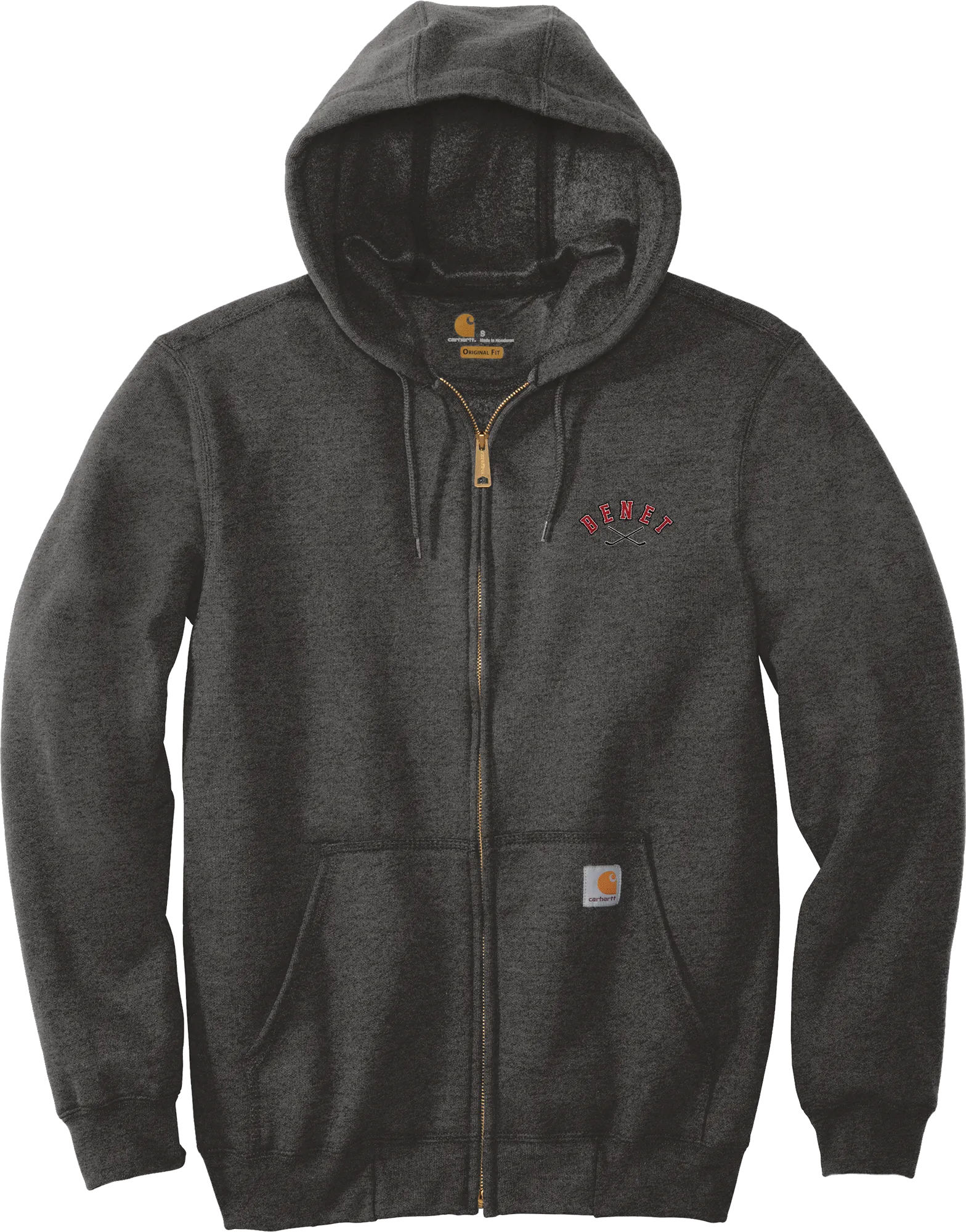 Benet Hockey Carhartt Midweight Hooded Zip-Front Sweatshirt
