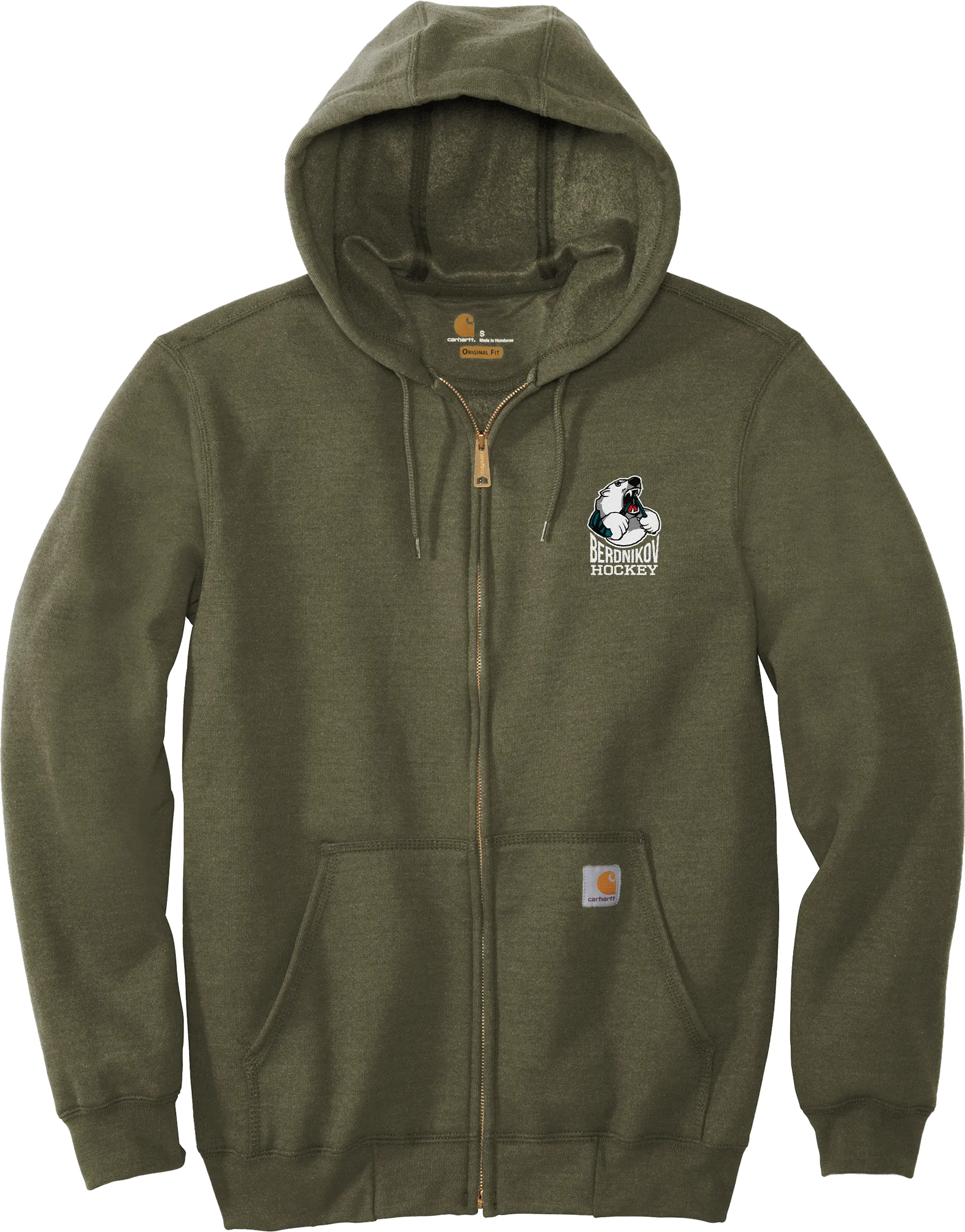 Berdnikov Bears Carhartt Midweight Hooded Zip-Front Sweatshirt