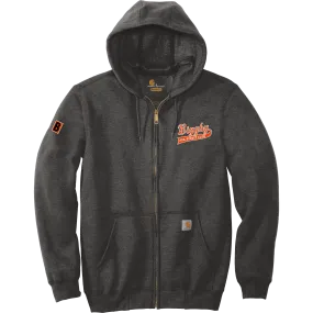 Biggby Coffee AAA Carhartt Midweight Hooded Zip-Front Sweatshirt
