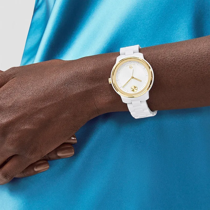 Bold Verso 39MM White Ceramic Watch