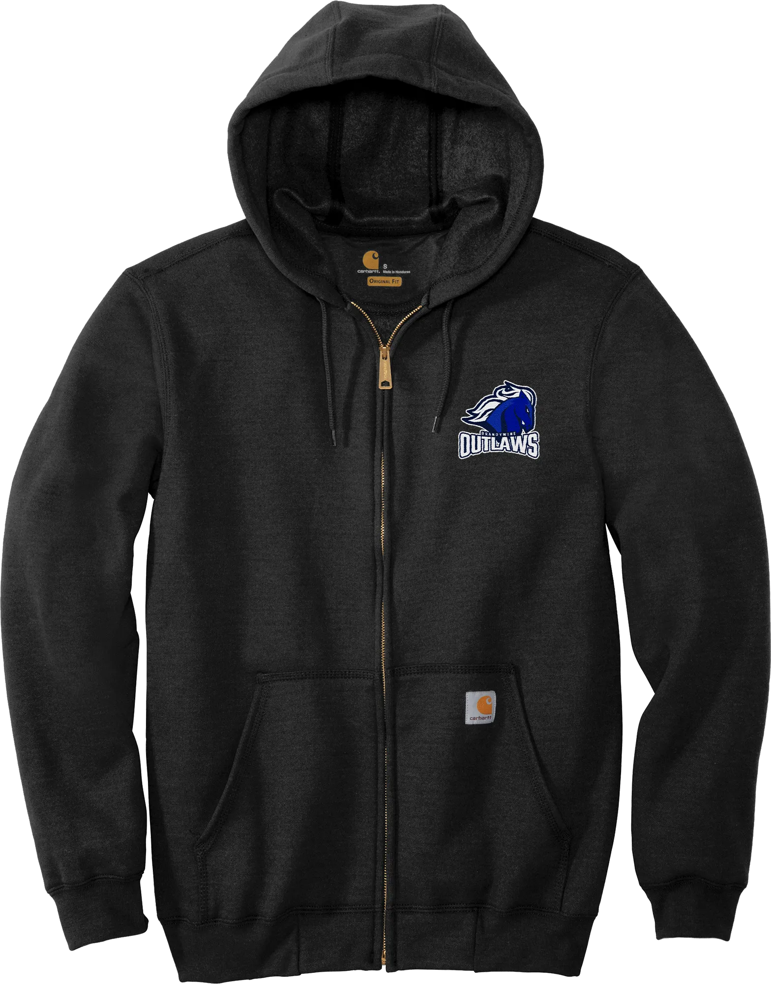 Brandywine Outlaws Carhartt Midweight Hooded Zip-Front Sweatshirt
