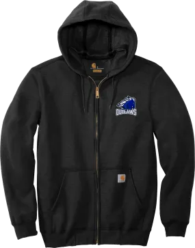 Brandywine Outlaws Carhartt Midweight Hooded Zip-Front Sweatshirt