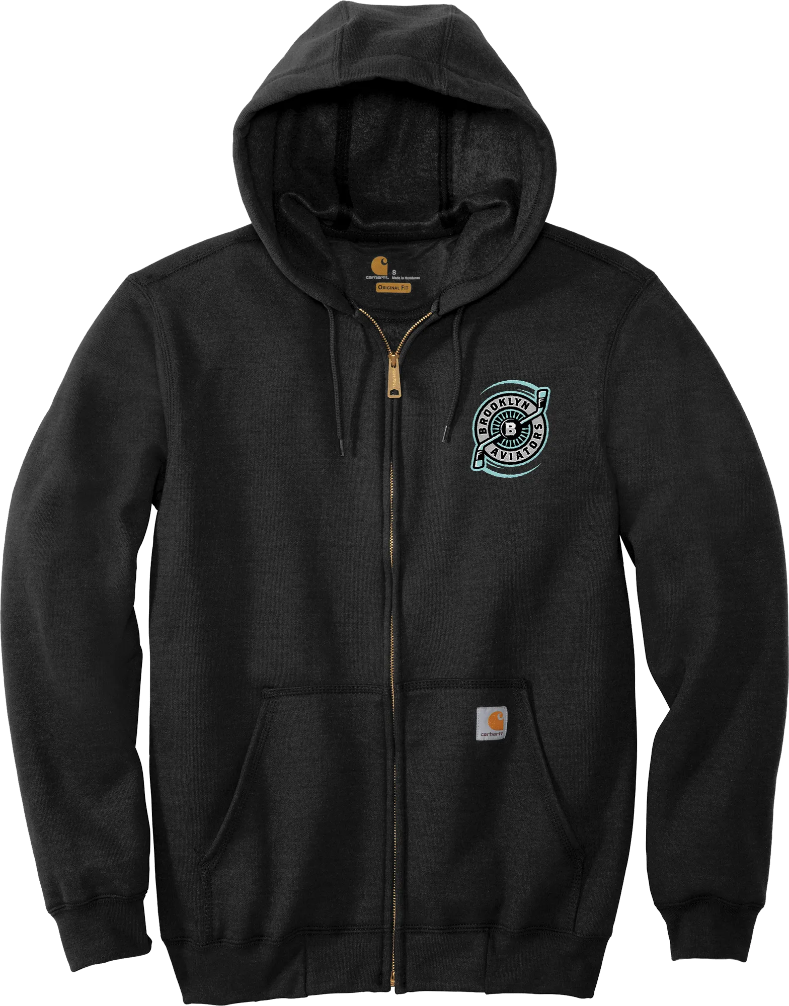 Brooklyn Aviators Carhartt Midweight Hooded Zip-Front Sweatshirt