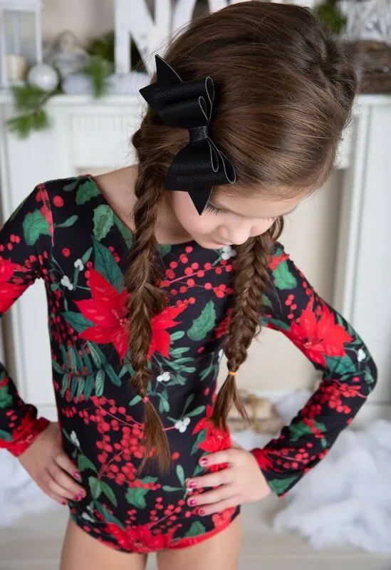 Christmas Poinsettia Leotard
