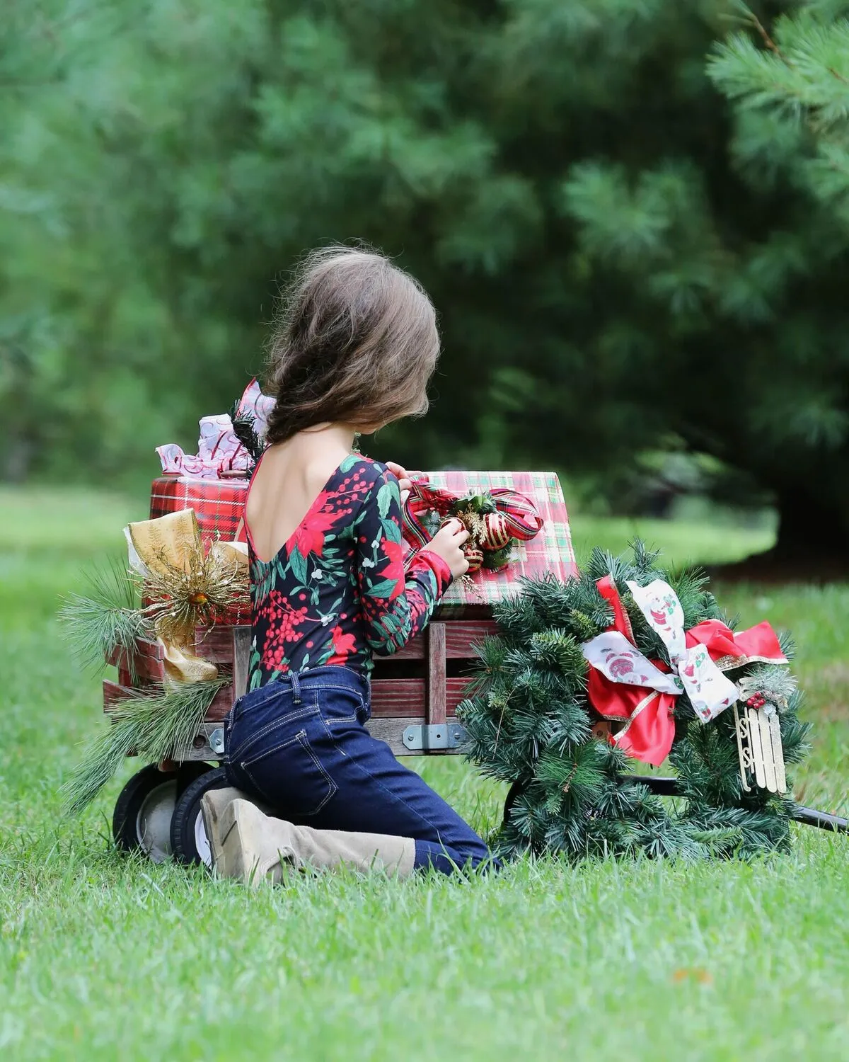 Christmas Poinsettia Leotard