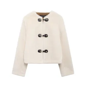 Clara Luxe Wool-Blend Toggle Coat
