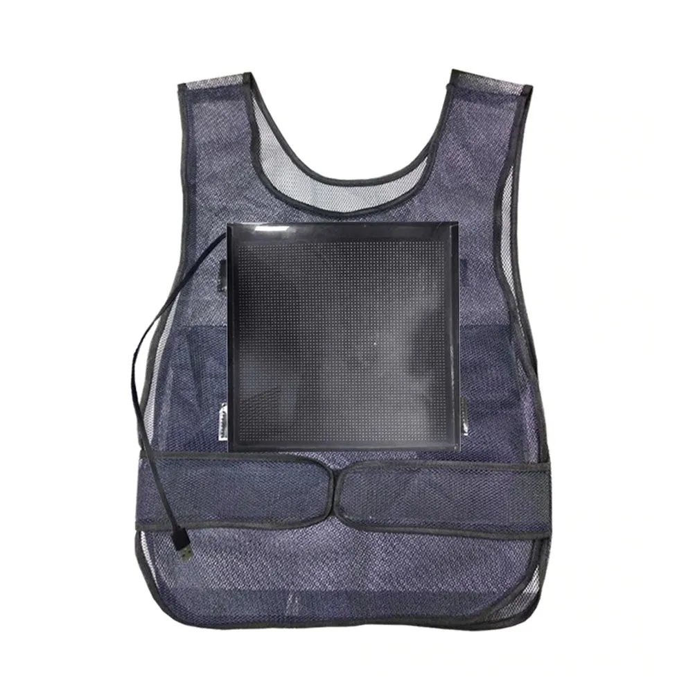 CRONY us-b005 LED display waistcoat Bios led | professional advertising | LED matrix LED screen panel vest | HD advertising board display AD Jacket
