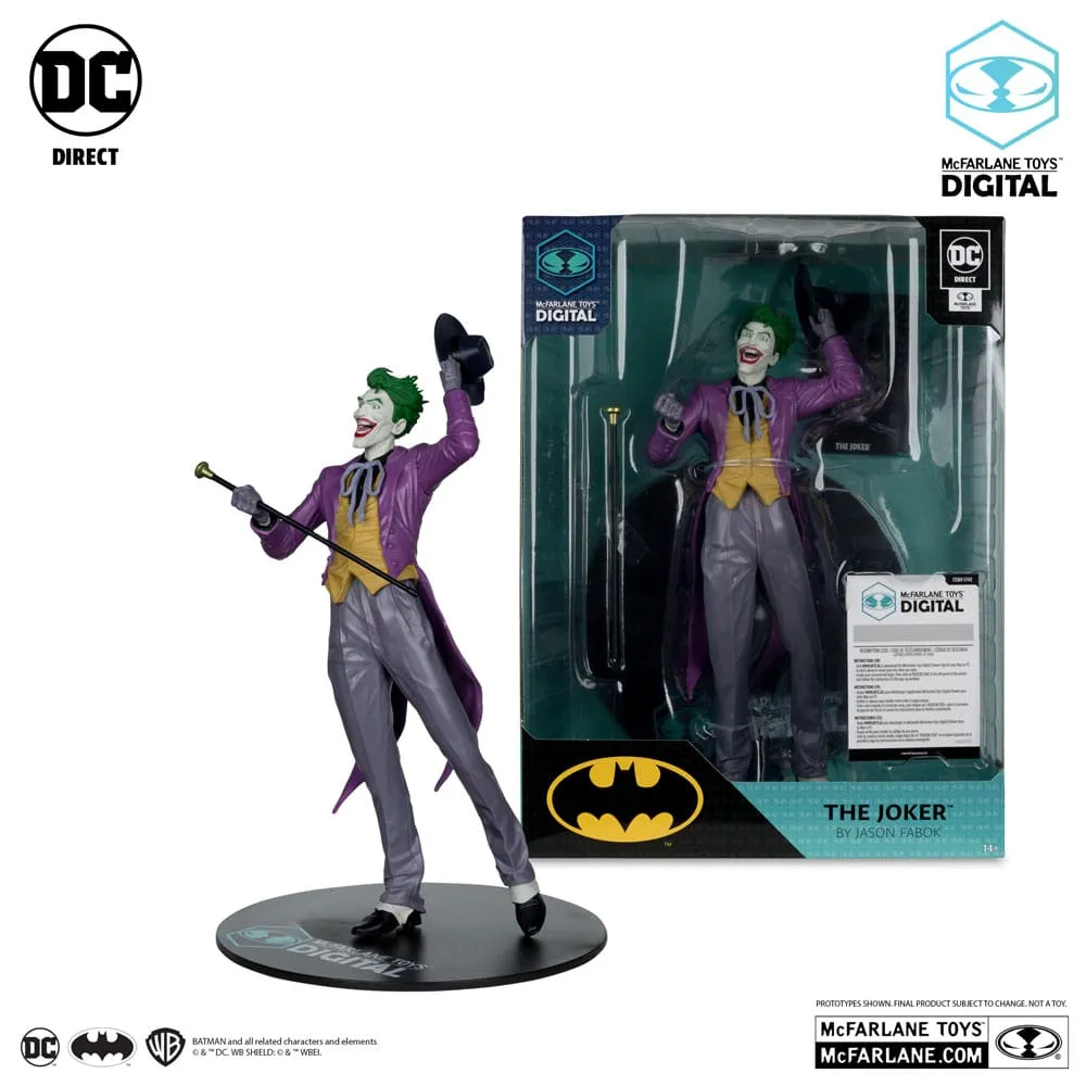 DC Direct PVC Statue 1/6 The Joker By Jason Fabok (Mcfarlane Digital) 29 Cm