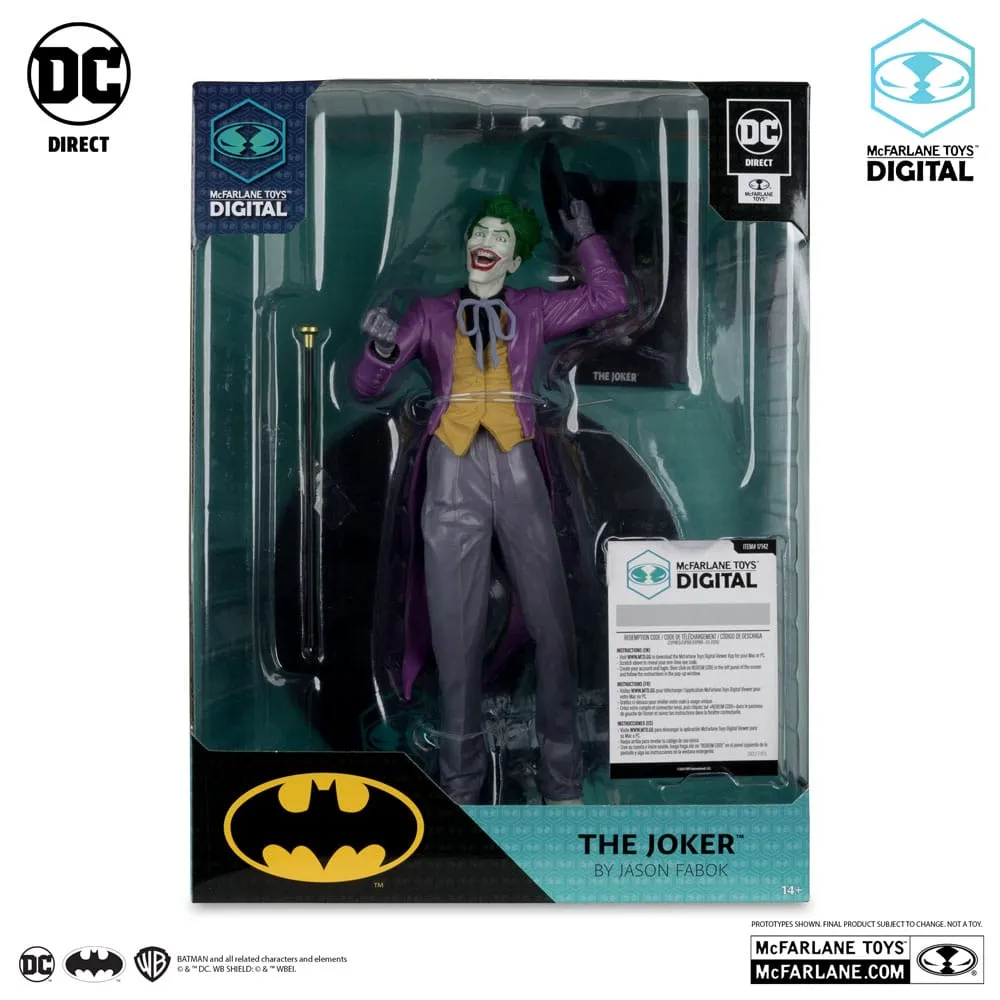 DC Direct PVC Statue 1/6 The Joker By Jason Fabok (Mcfarlane Digital) 29 Cm