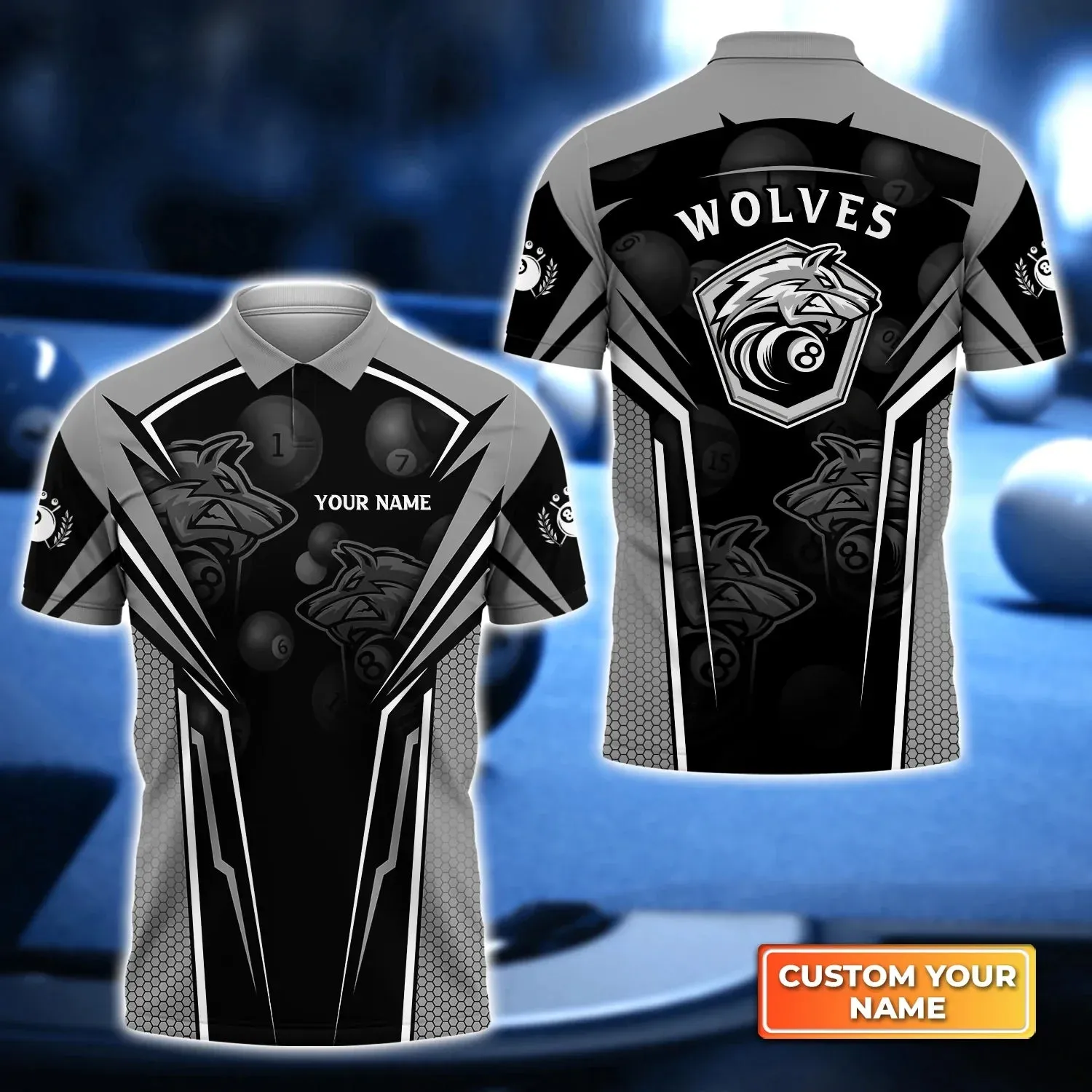 Dead Stroke Pool 8 Ball Skull On Fire 3D Polo Shirt, Billiard shirt for men, Gift For Billiard Players