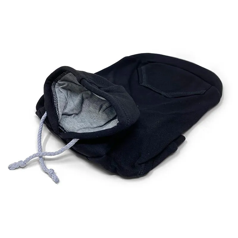 Drawstring Dog Hoodie Black