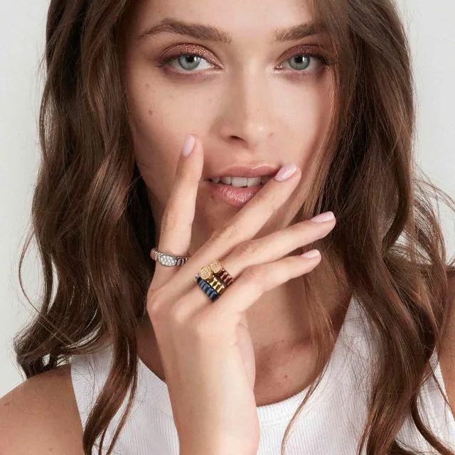 Extension CZ Heart Ring - Iridescent - 046006/004