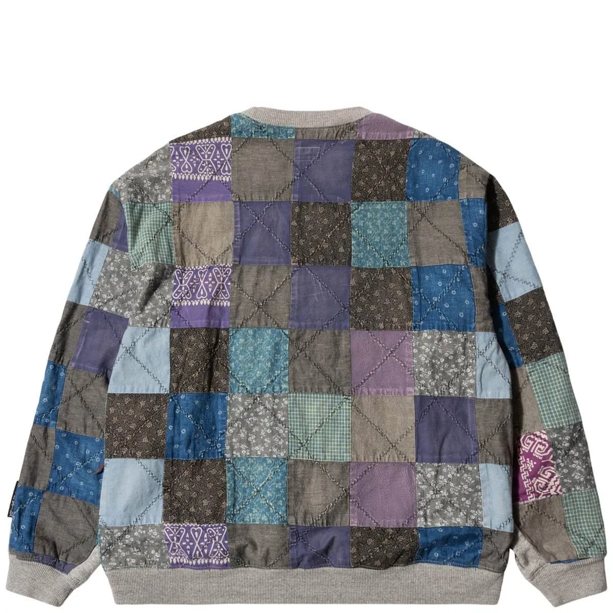 FLEECE KNIT X QUILT 2TONES BIG SWT