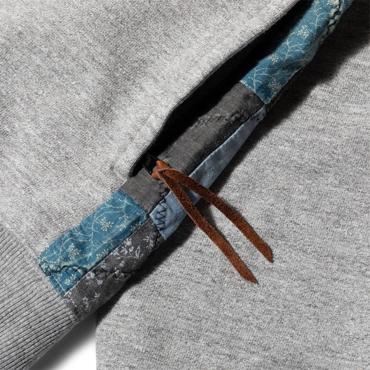 FLEECE KNIT X QUILT 2TONES BIG SWT