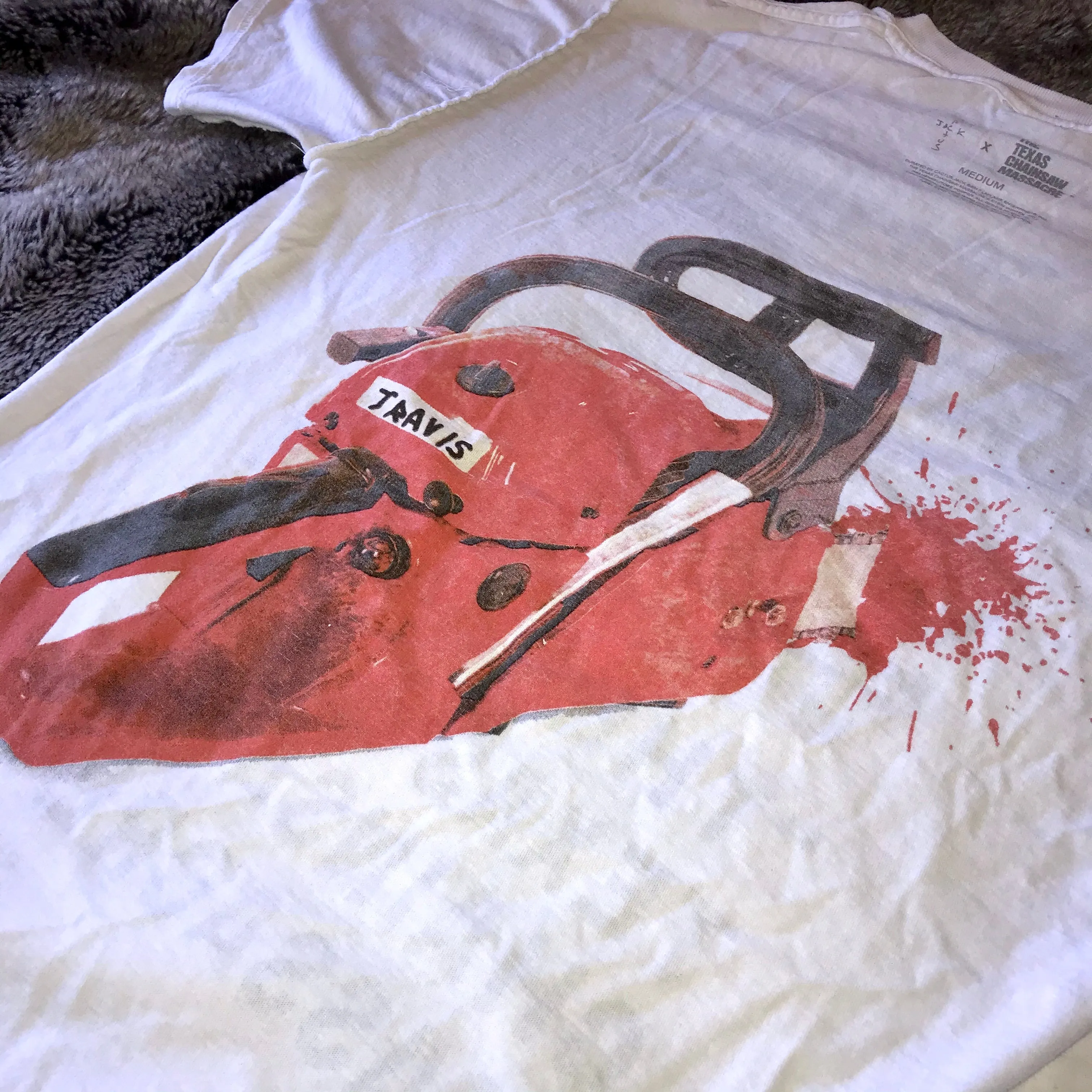 Halloween 2017 Texas Chainsaw Massacre Reversible Tee (White)