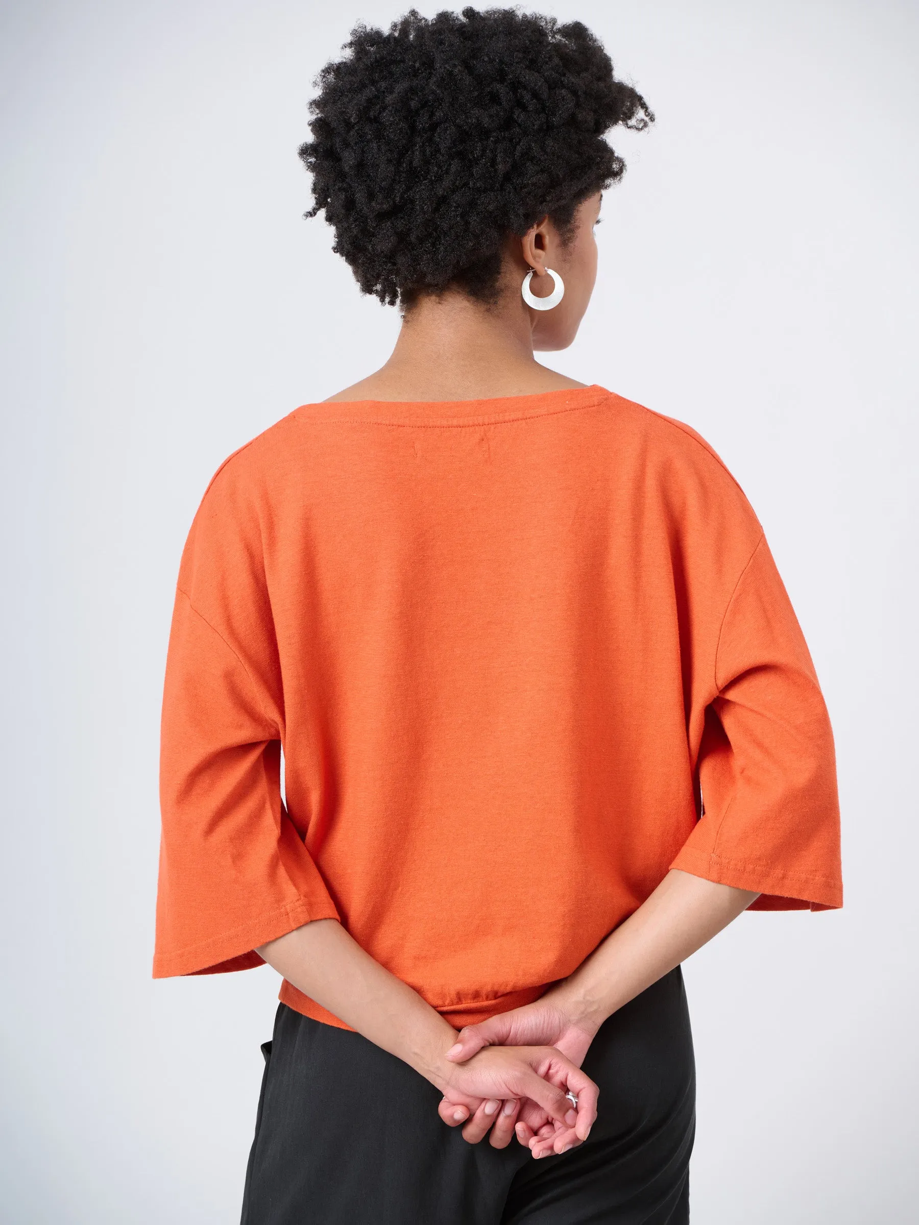 Heavyweight Hemp Organic Cotton Wide Sleeve T-Shirt