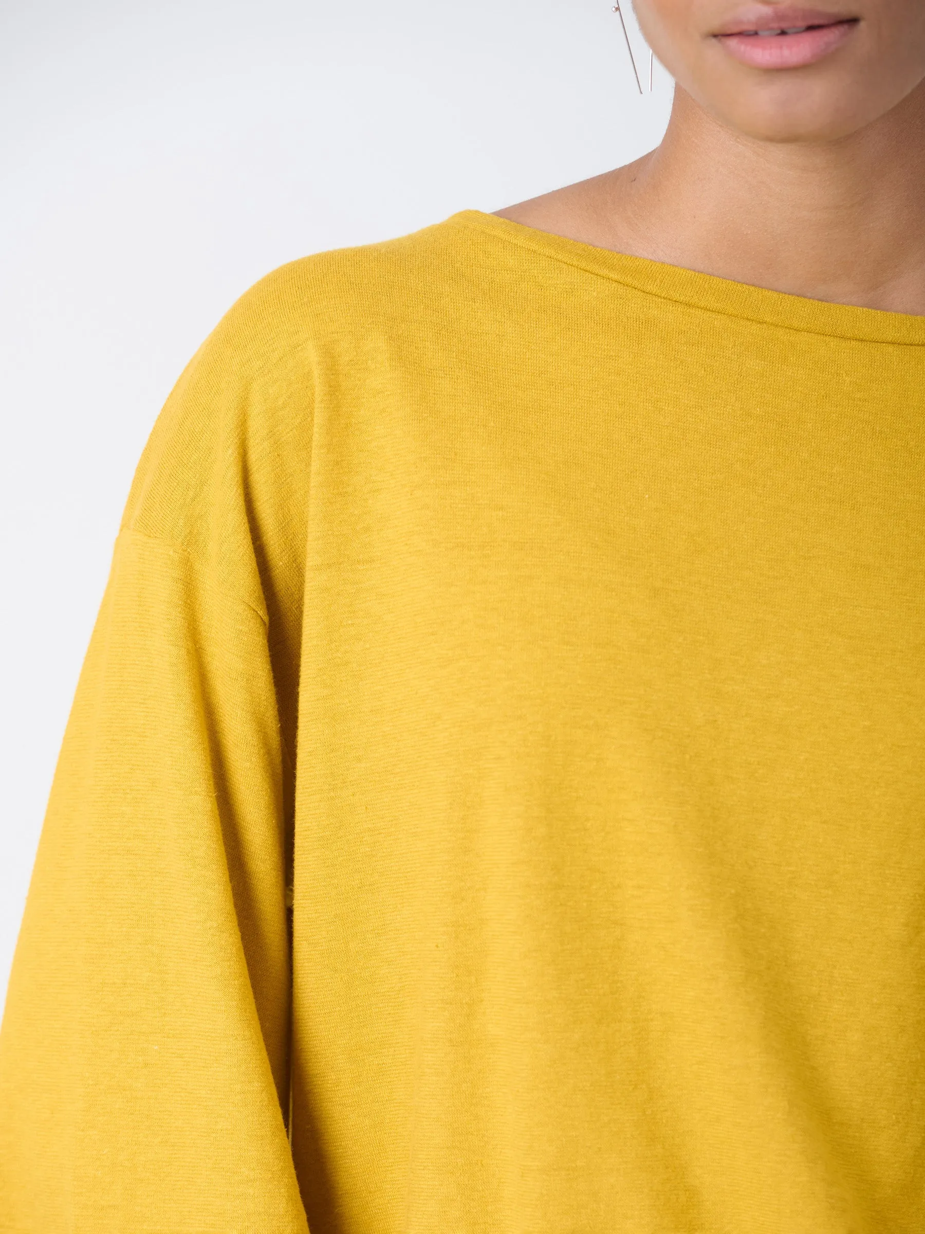 Heavyweight Hemp Organic Cotton Wide Sleeve T-Shirt