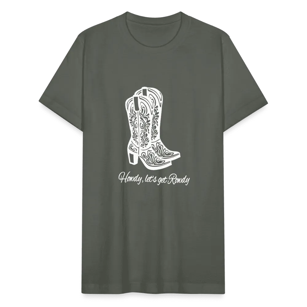 Howdy, Let's get Rowdy Graphic Oversized Tee