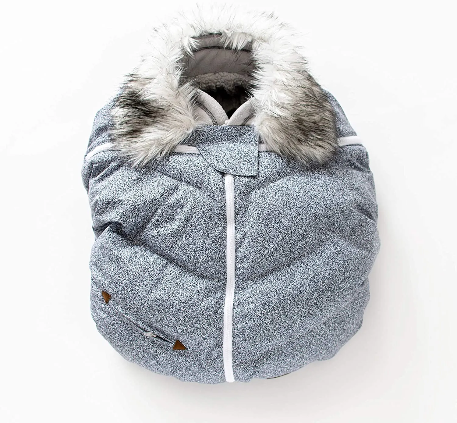 Infant Carseat Cover | Grey Salt & Pepper