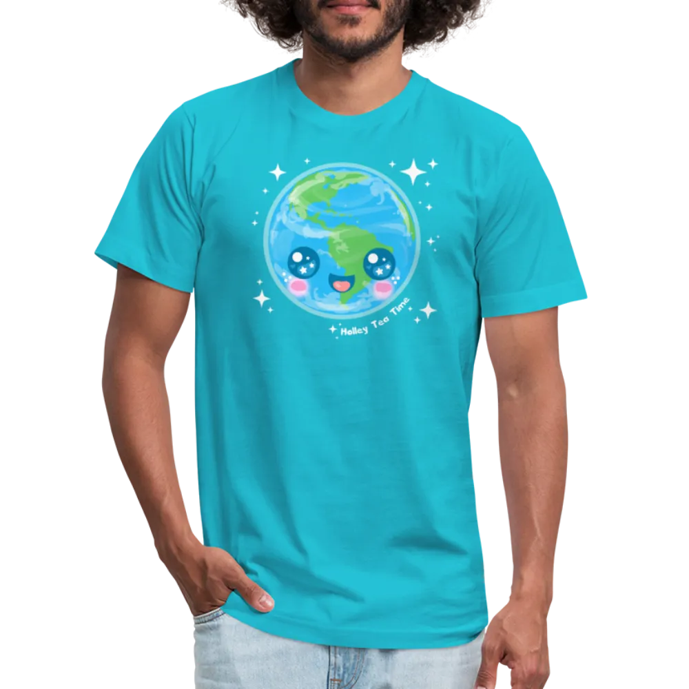 Kawaii Earth Unisex Jersey T-Shirt