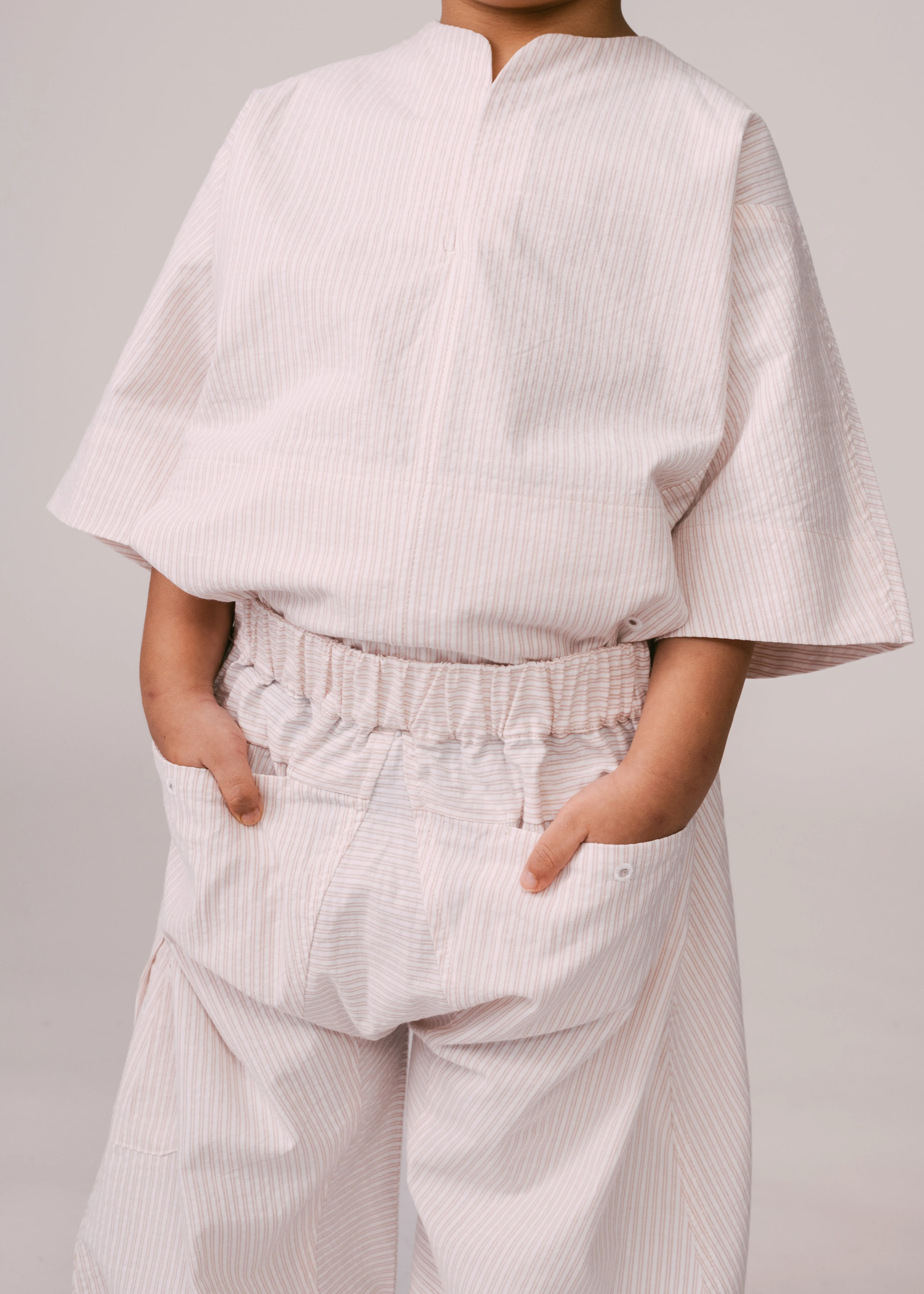 Kids: Tahan Pants (Pink Stripe)