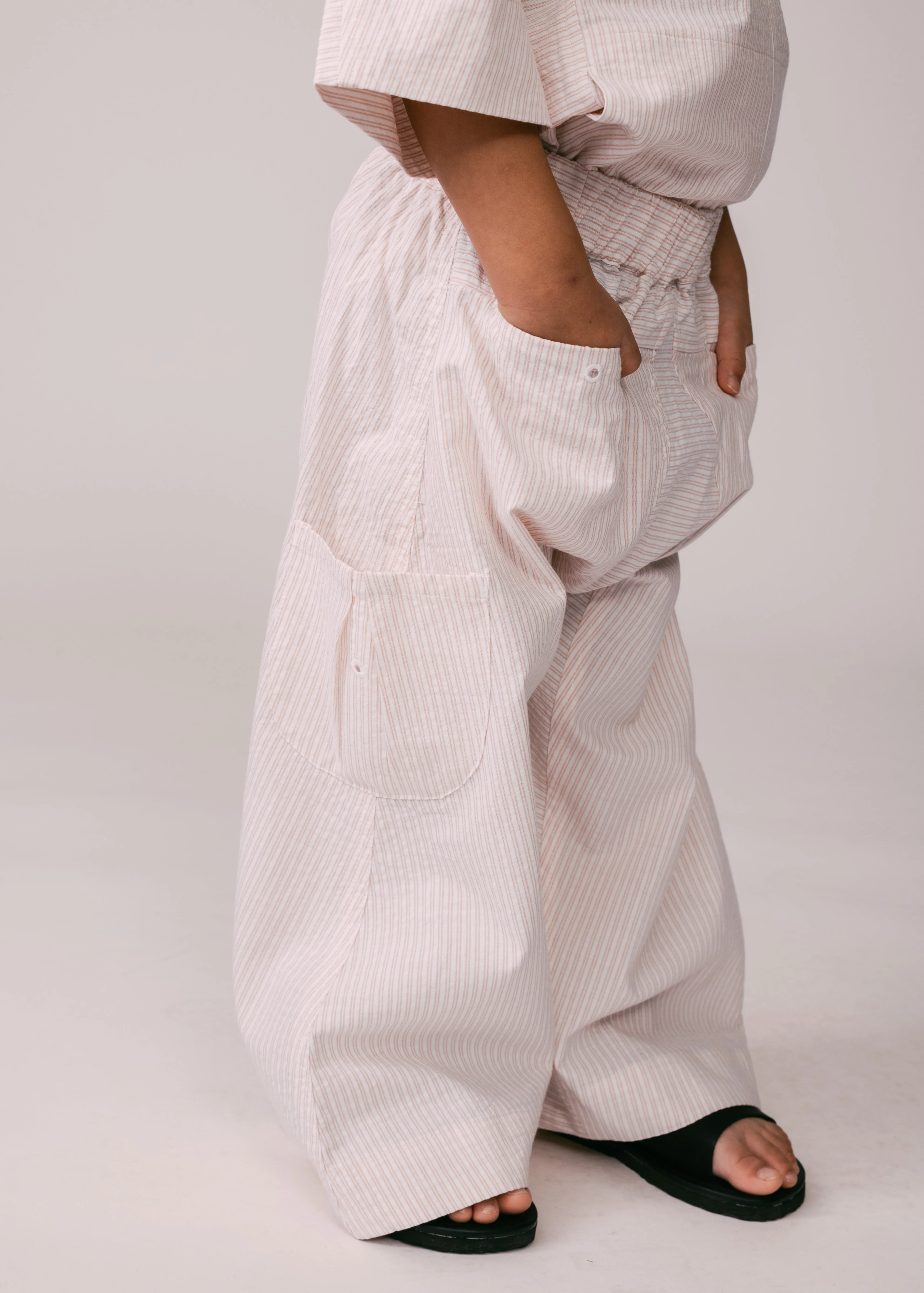 Kids: Tahan Pants (Pink Stripe)