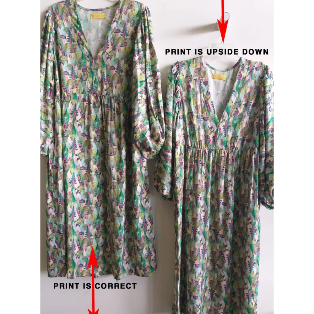 Melon Dress | Upside Down Pine Forest