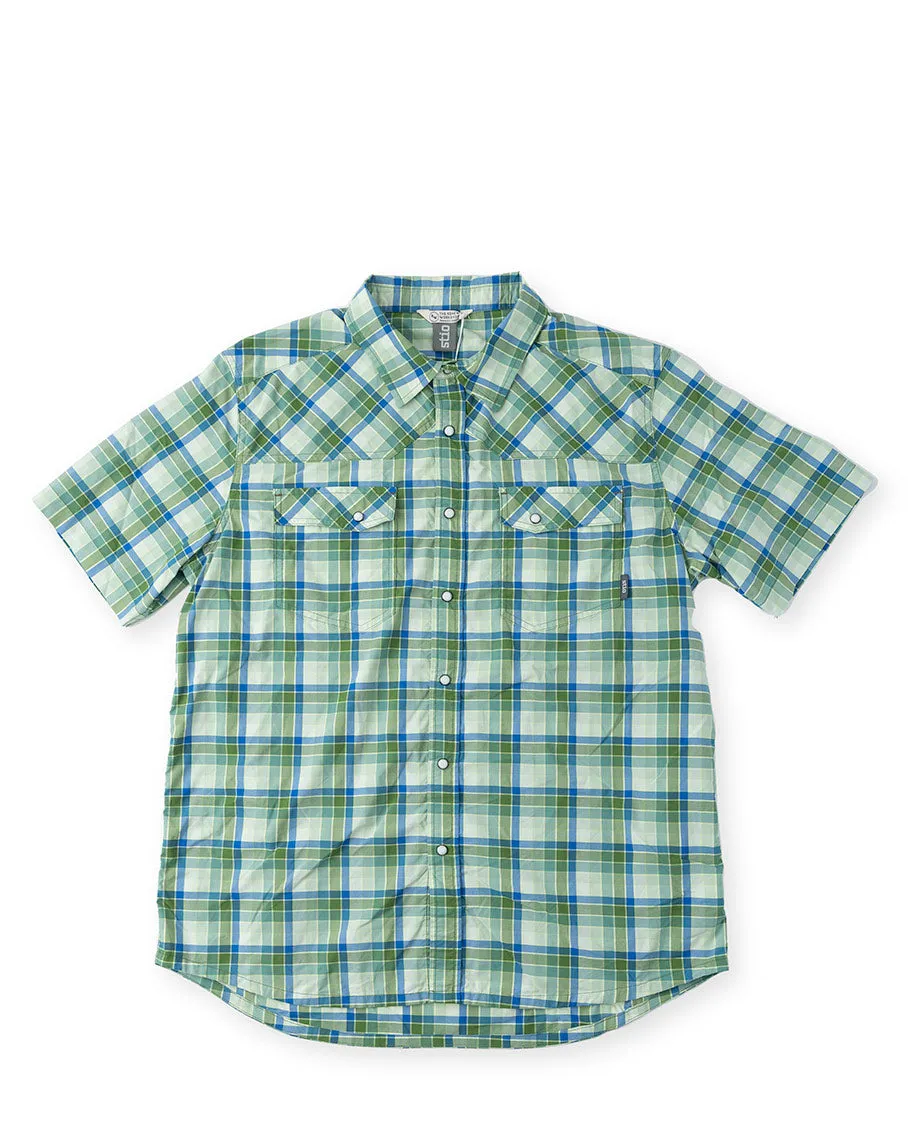 Men's Eddy Shirt SS Cactus Check LG