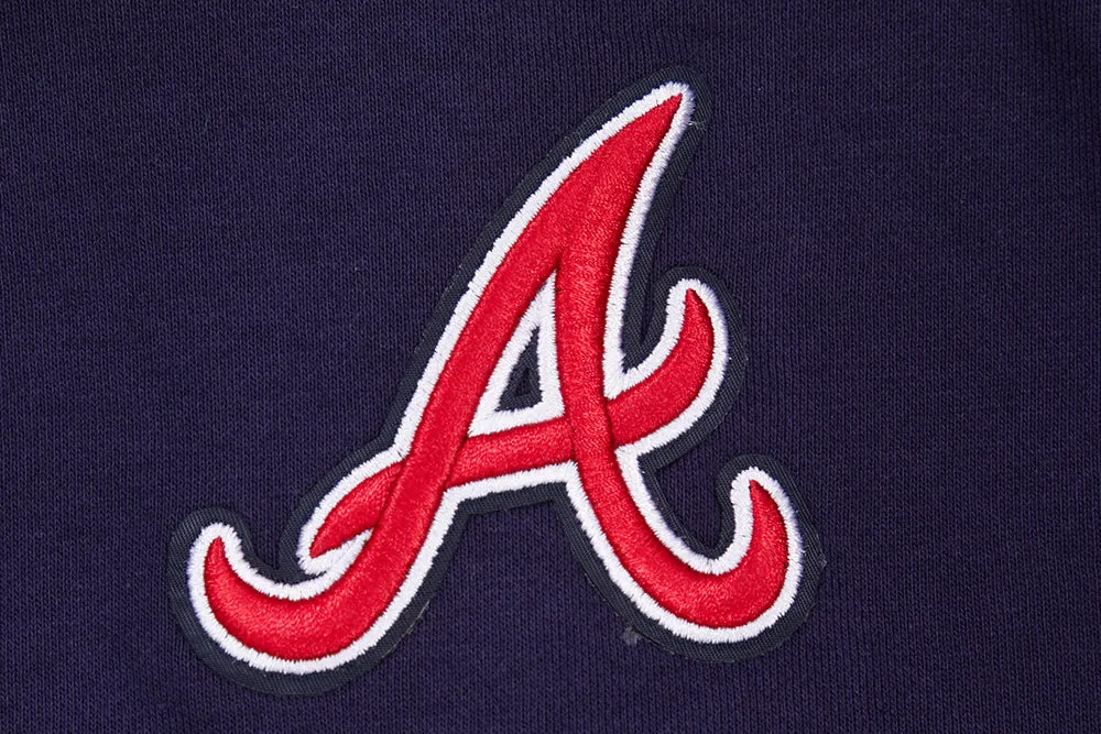 MLB ATLANTA BRAVES CLASSIC WOMEN'S CREWNECK (MIDNIGHT NAVY)