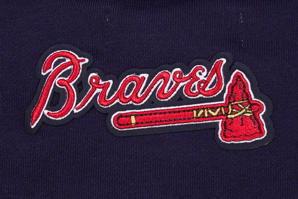 MLB ATLANTA BRAVES CLASSIC WOMEN'S CREWNECK (MIDNIGHT NAVY)