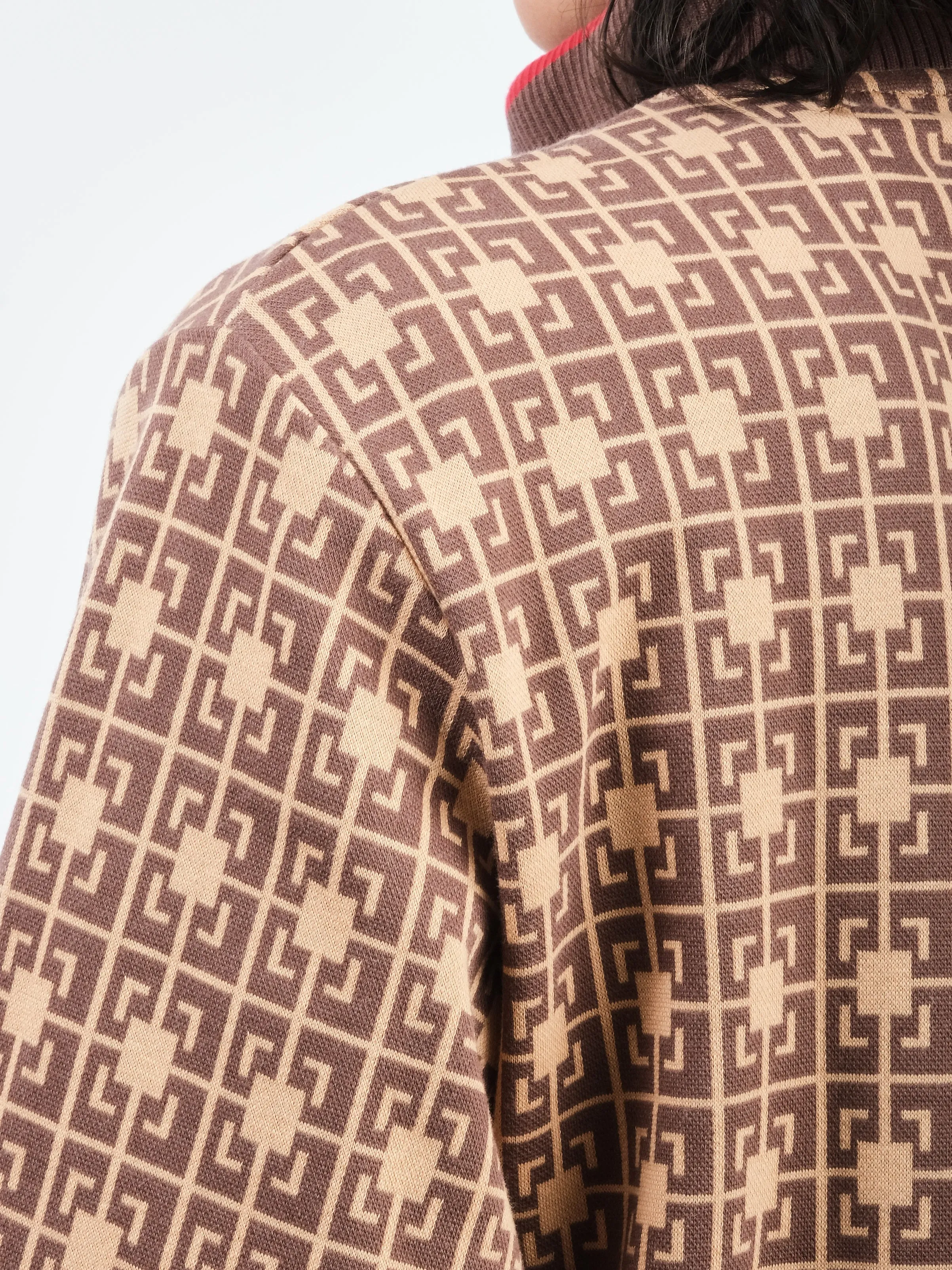 Orange/Brown Power Track Top