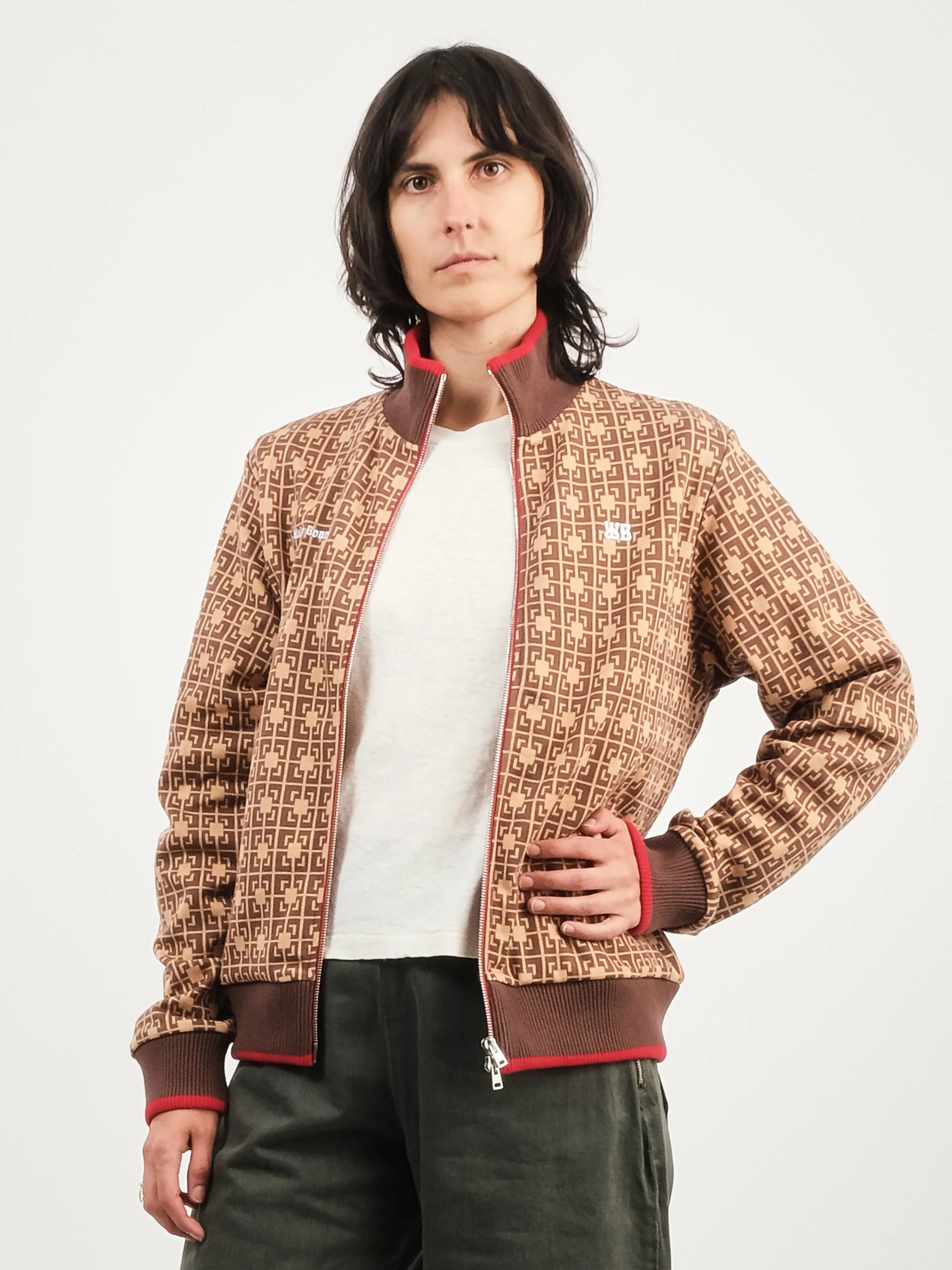 Orange/Brown Power Track Top