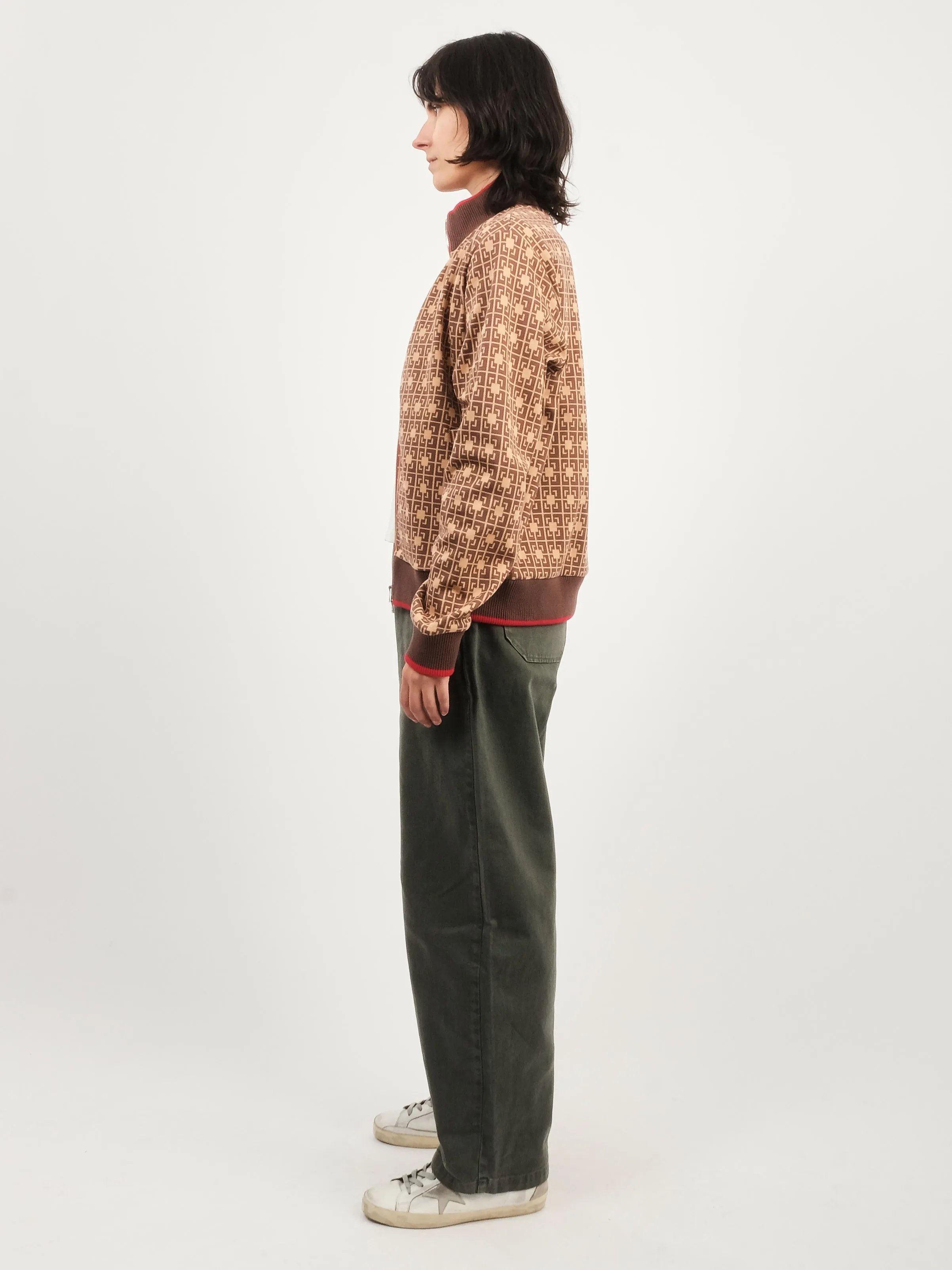 Orange/Brown Power Track Top