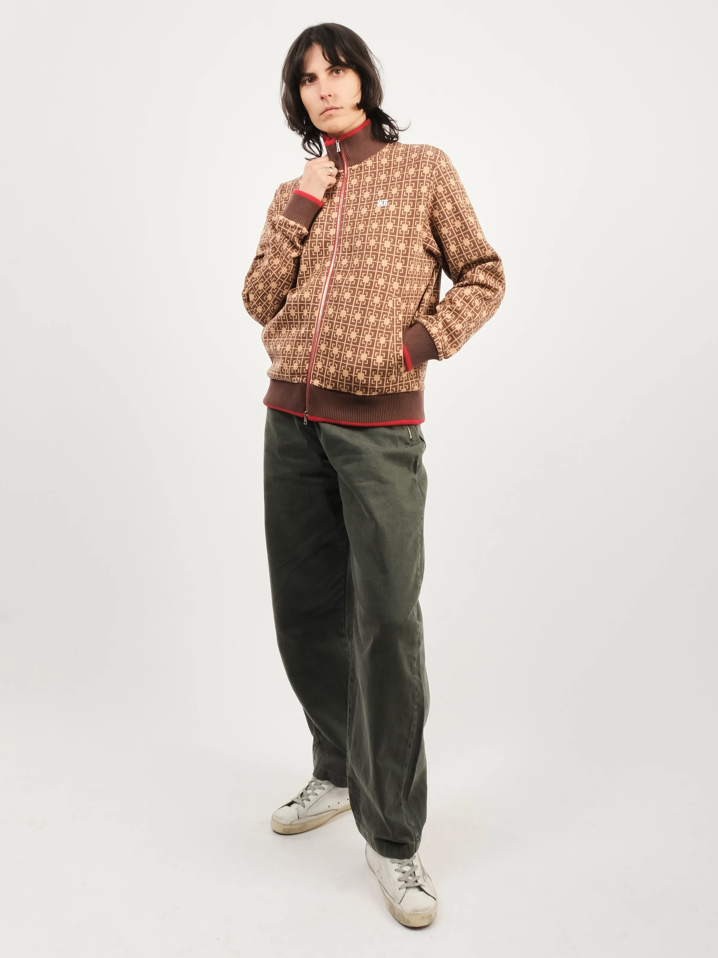 Orange/Brown Power Track Top