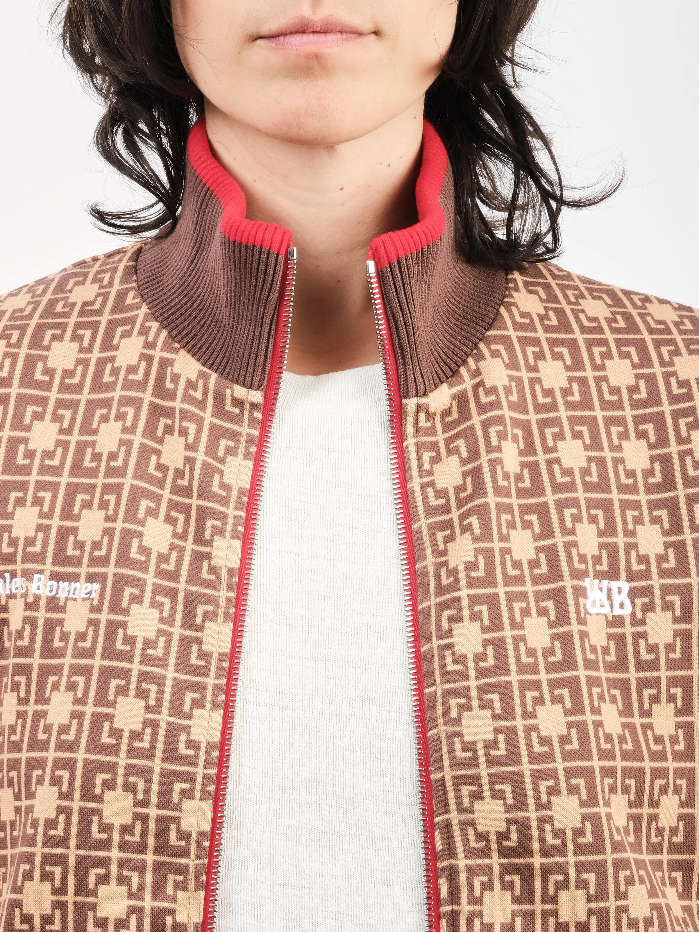 Orange/Brown Power Track Top