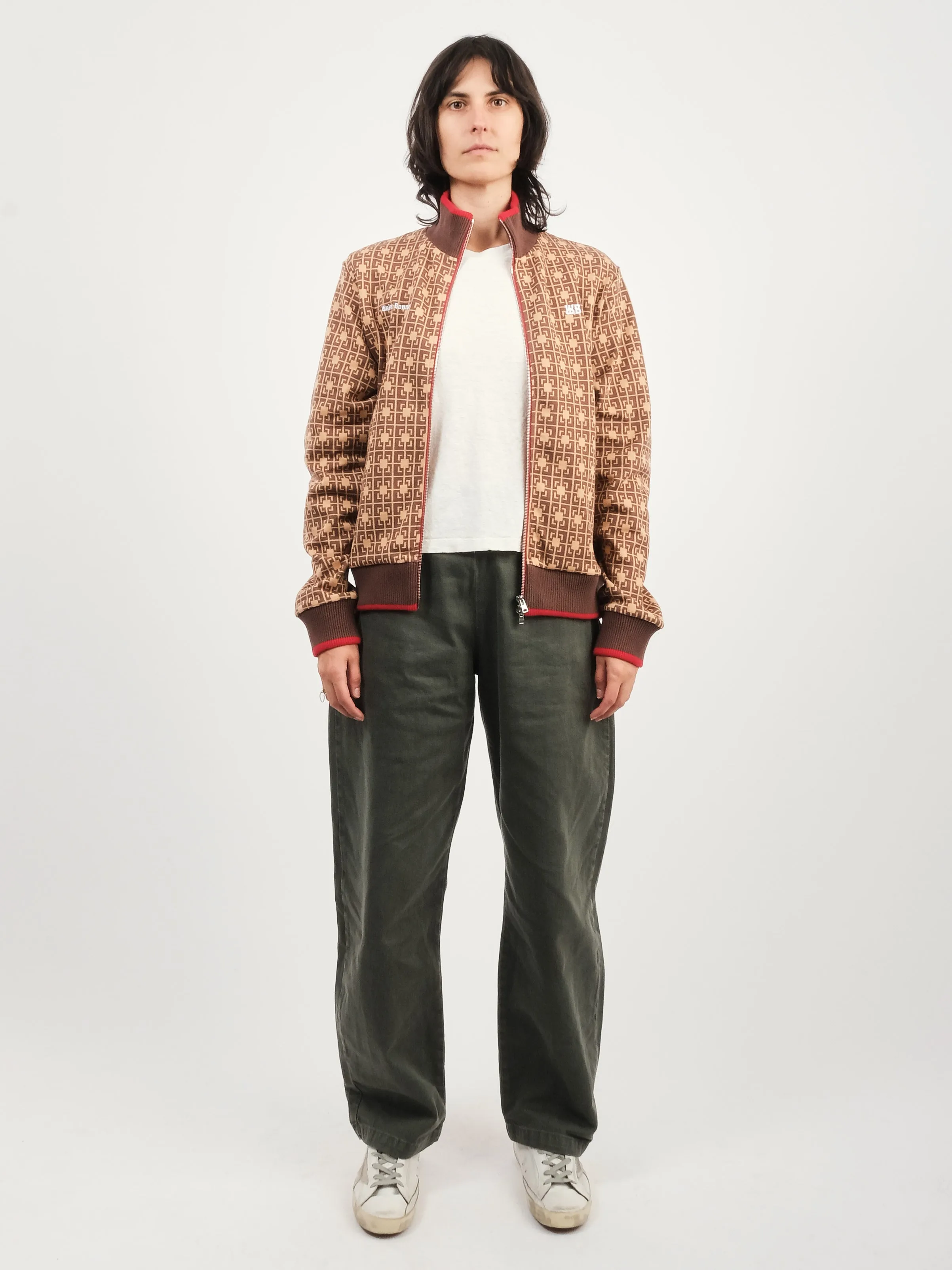 Orange/Brown Power Track Top