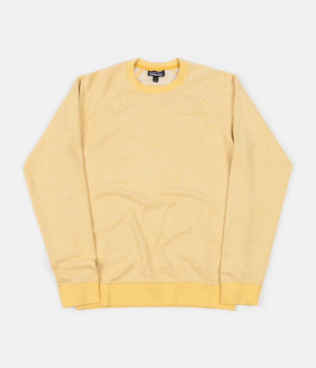 Patagonia Trail Harbor Crewneck Sweatshirt - Long Plains: Surfboard Yellow / Resin Yellow
