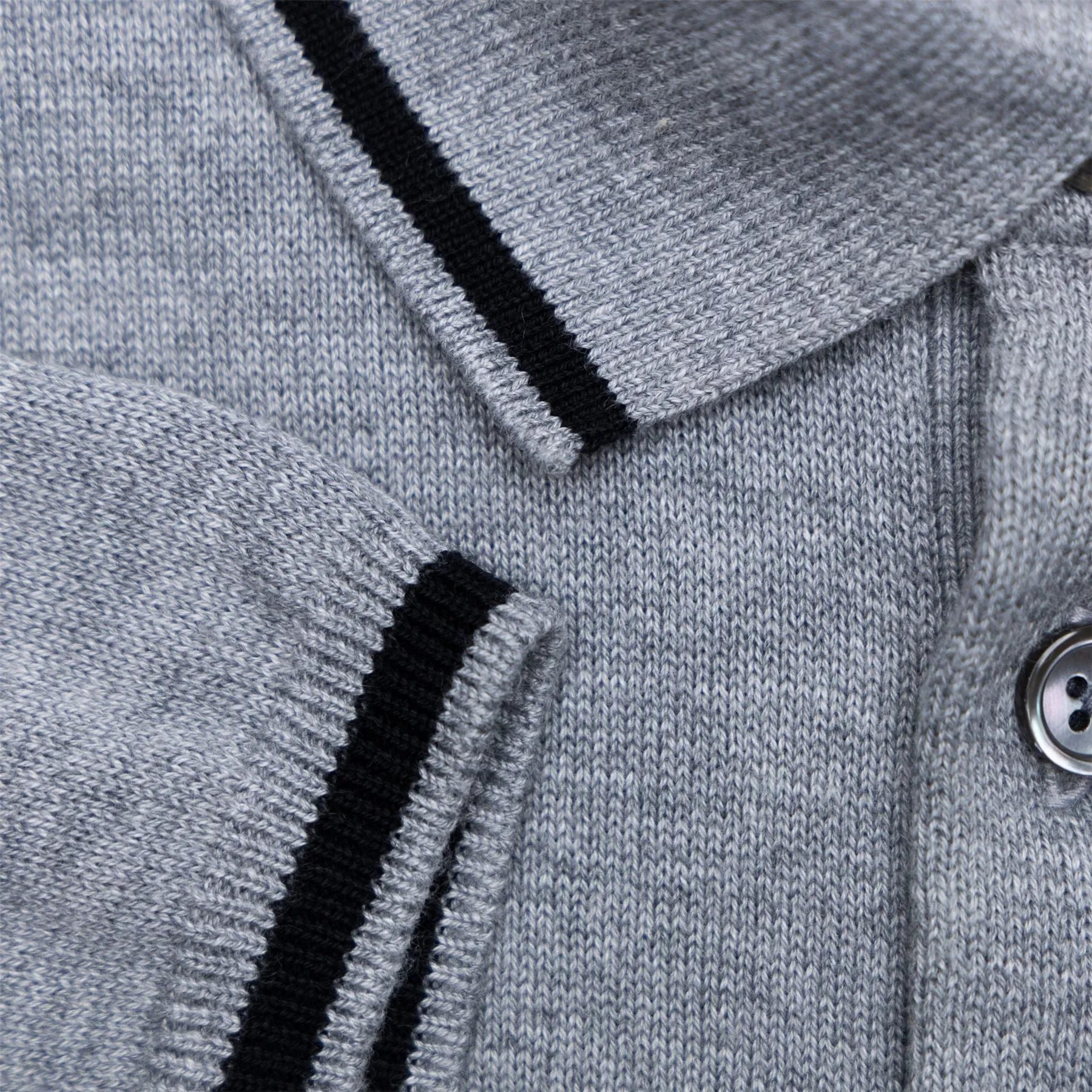 Performance Polo-Collar Sweater Andover Heather - SS24