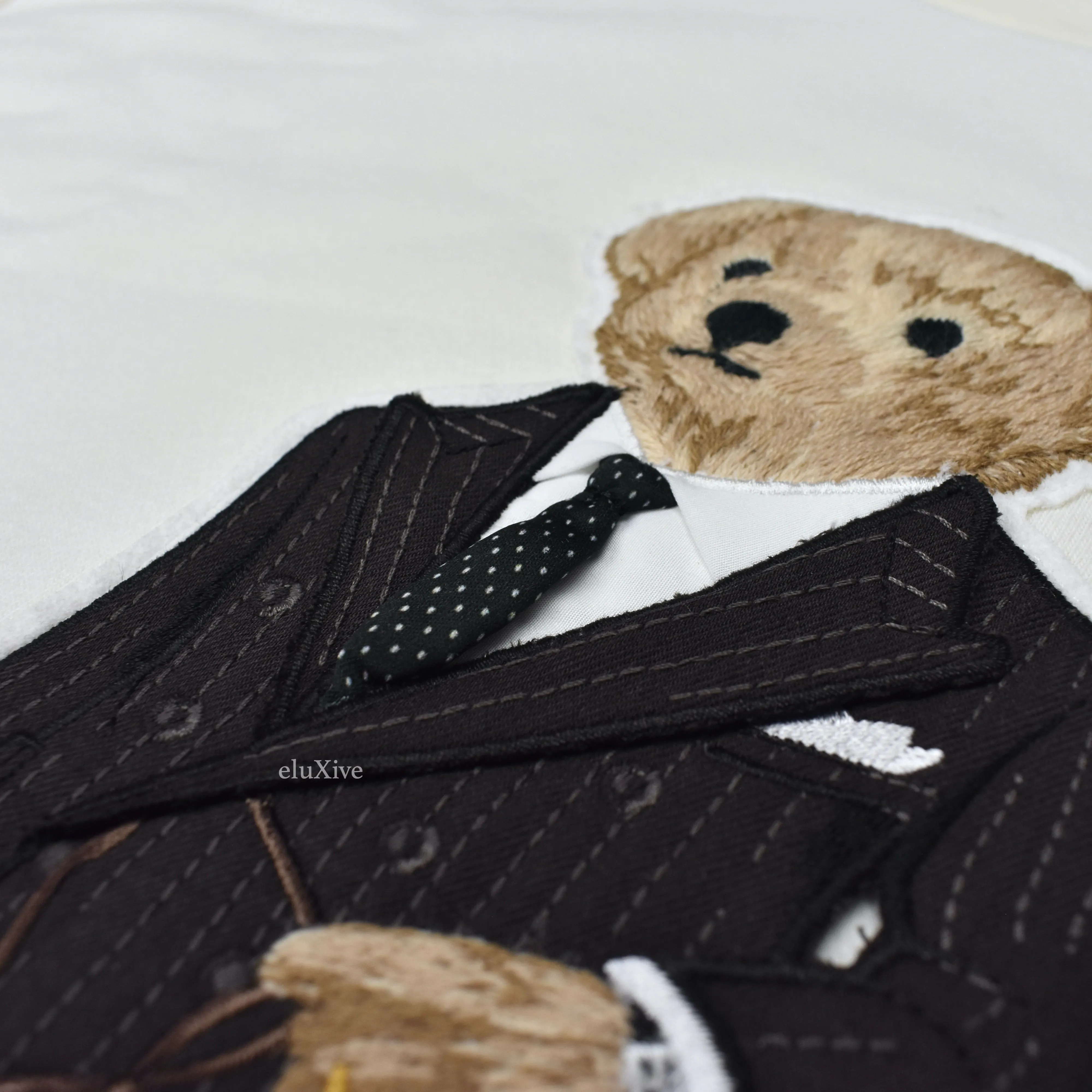 Ralph Lauren Purple Label - Tuxedo Polo Bear Sweatshirt (Cream)